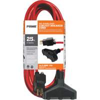 Cordon rallonge en vinyle, Ext&eacute;rieur, SJTW, AWG 14/3, 15 A, 3 prise(s), 25' Distribution Jean Lapalme