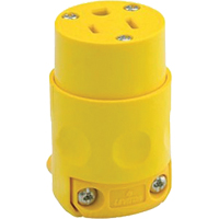 Commercial Grade Straight Blade Connector, 5-15R, Plastic Distribution Jean Lapalme