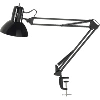 Swing Arm Clamp-On Desk Lamps, 100 W, Incandescent, C-Clamp, Black Distribution Jean Lapalme