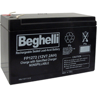 Sealed Lead Acid Batteries, 12 V, 7.2 Ah Distribution Jean Lapalme