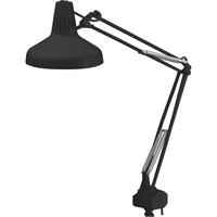 LAMPES DE TRAVAIL COMBIN&eacute;ES ROBUSTES, 22/60 W, Fluorescent/Incandescente, Col 45", Noir Distribution Jean Lapalme