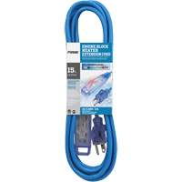 Glacier Flex Engine Block Heater Cord, All-Weather, SJTW, 16/3 AWG, 13 A, 3 Outlet(s), 15' Distribution Jean Lapalme