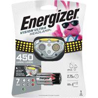Lampe frontale industrielle Vision Ultra, DEL, 450 lumens, 2 hres de fonctionnement, piles AAA Distribution Jean Lapalme