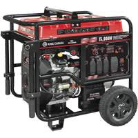 G&eacute;n&eacute;ratrice &agrave; essence &agrave; deux cylindres en V, 15 000 W de surtension, 12 500 W nominale, 120 V/240 V, R&eacute;servoir de 40 L Distribution Jean Lapalme