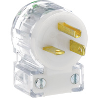 Angled Hospital Grade Extension Plug, Nylon, 20 Amps, 125 V Distribution Jean Lapalme