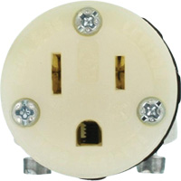 Connecteur de prise de rallonge de qualit&eacute; hospitali&egrave;re, 5-15R, Nylon Distribution Jean Lapalme