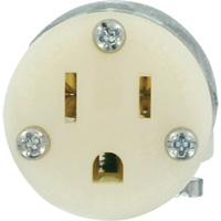 Connecteur de prise de rallonge de qualit&eacute; hospitali&egrave;re, 5-15R, Nylon Distribution Jean Lapalme