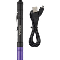 Lampe stylo UV avec port de recharge micro USB Stylus Pro, DEL, Corps en Aluminium, piles Rechargeable, Compris Distribution Jean Lapalme