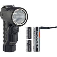 Lame de poche &agrave; alimentation multiple &agrave; angle droit pour casque Vantage 180 X, DEL, Piles Rechargeable/CR123A, Polym&egrave;re de nylon Distribution Jean Lapalme