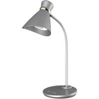 Desk Lamp, 6 W, LED, 16" Neck, Silver Distribution Jean Lapalme