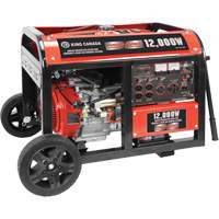 G&eacute;n&eacute;ratrice &agrave; essence &agrave; d&eacute;marrage &eacute;lectrique avec ensemble de roues, 12 000 W de surtension, 9000 W nominale, 120 V/240 V, R&eacute;servoir de 31 L Distribution Jean Lapalme