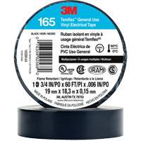 Temflex General Use Vinyl Electrical Tape 165, 19 mm (3/4") x 18 M (60'), Black, 6 mils Distribution Jean Lapalme