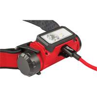 REDLITHIUM USB Hardhat Headlamp, LED, 600 Lumens, 5 Hrs. Run Time, Rechargeable Batteries Distribution Jean Lapalme