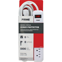 Surge Protector, 6 Outlets, 1000 J, 1875 W, 8' Cord Distribution Jean Lapalme