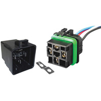 Weather-Resistant Sealed Relay & Pigtail Combo Pack, Mini-Breaker, 30 Amps, 24 V Distribution Jean Lapalme