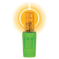 Lampe &agrave; DEL tr&egrave;s lumineuse Rocket II pour les fouets d'avertissement style &agrave; douille 1156, Clignotement, Ambr&eacute;e Distribution Jean Lapalme