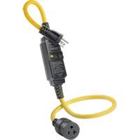 Cordon avec disjoncteur diff&eacute;rentiel (DDFT) &agrave; r&eacute;armement automatique, 120 V, 20 A, Cordon de 3' Distribution Jean Lapalme