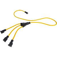 W-Style Power Adapter, Outdoor, STOW, 12/3 AWG, 15 A, 3 Outlet(s), 2' Distribution Jean Lapalme
