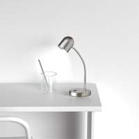 Lampe de table en m&eacute;tal, 5 W, DEL, Col 14", Chrome satin&eacute; Distribution Jean Lapalme