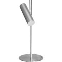 Lampe de table en m&eacute;tal avec diffuseur acrylique FR, 6 W, DEL, Col 19-3/4", Chrome satin&eacute; Distribution Jean Lapalme