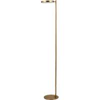 Aged Brass Floor Lamp with Metal Base Distribution Jean Lapalme
