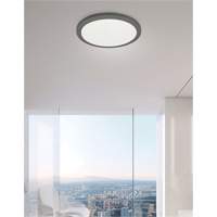 Matte Black Surface Flush Mount Light Distribution Jean Lapalme