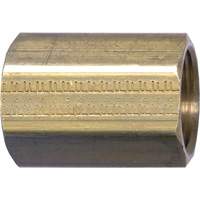 Pipe Coupling, Brass, 3/8" Distribution Jean Lapalme