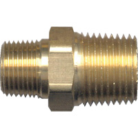 Mamelon de r&eacute;duction hexagonal, Laiton, 1/2" x 3/8", NPT x NPT Distribution Jean Lapalme
