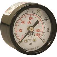 Manom&egrave;tre &eacute;conomique,  1-1/2", 0 - 160 psi, Fixation arri&egrave;re, Analogique Distribution Jean Lapalme