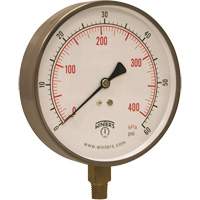 Manom&egrave;tre en acier inoxydable,  2-1/2", 30" Hg Vac, Fixation inf&eacute;rieure, Analogique rempli de liquide Distribution Jean Lapalme