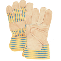 Fitters Patch Palm Gloves, Large, Grain Cowhide Palm, Cotton Inner Lining Distribution Jean Lapalme